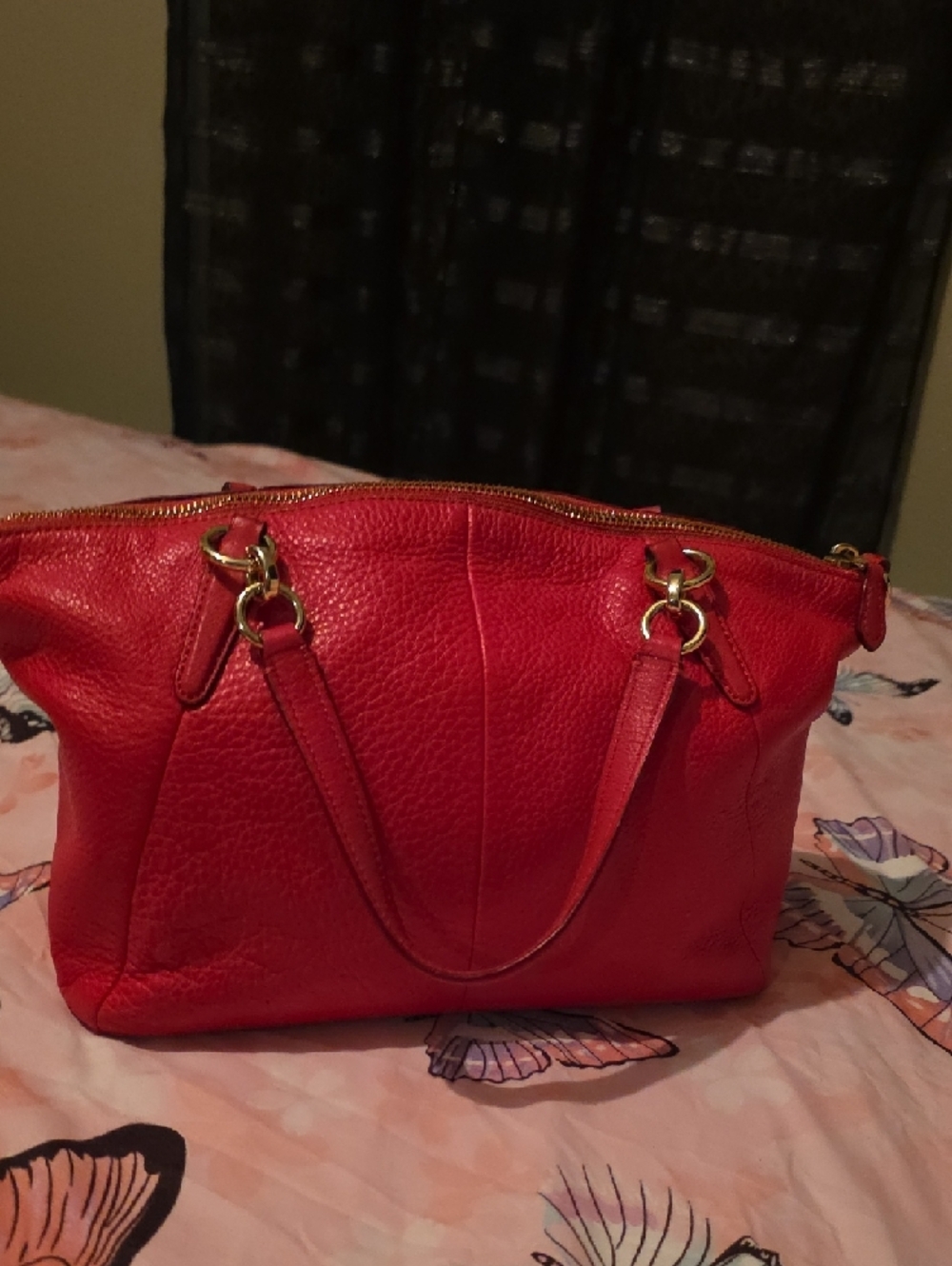 Coach Pink Leather Satchel with Matching Wallet and Strap - Picture 8 of 10